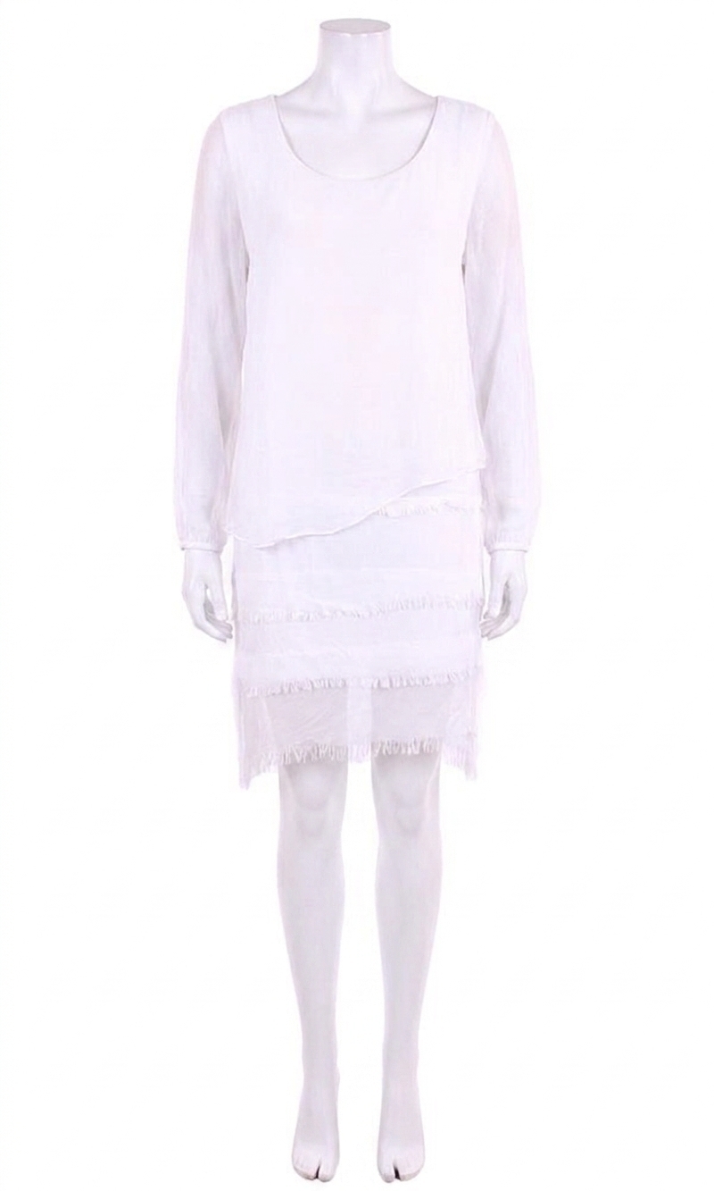 NEW GIGI MODA bellezza mini dress in white